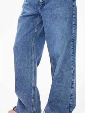 Khy by Kylie Jenner Low Rise Wide Leg Blue Jeans size 24
